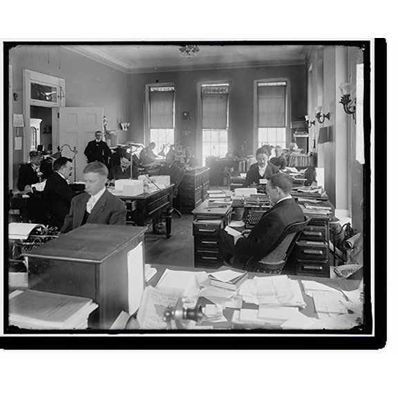 Historic Print, WHITE HOUSE. EXECUTIVE OFFICE, 16" x 20"