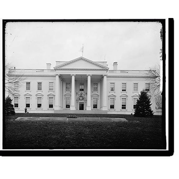 Historic Print, WHITE HOUSE. NORTH SIDE, 16" x 20"