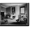 thumbnail image 1 of Historic Print, WHITE HOUSE. PRESIDENT'S PRIVATE LIBRARY - 5, 16" x 20", 1 of 3