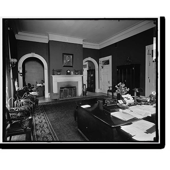 Historic Print, WHITE HOUSE. SECRETARY'S OFFICE, 18" x 24"