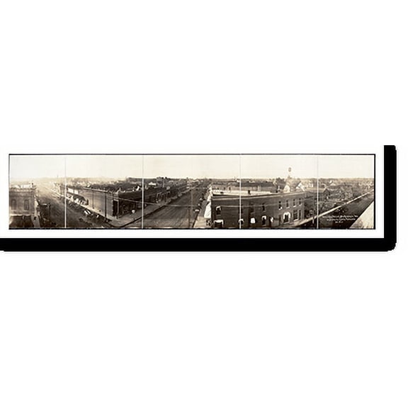 Historic Print, WI 1912e Birds eye view of New Richmond PHOTO, Width 7" x Length 36"
