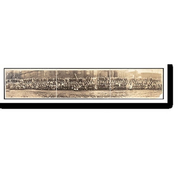 Historic Print, WV Crown Stogie Factories, Wheeling 1914 PHOTO, Width 11" x Length 49"