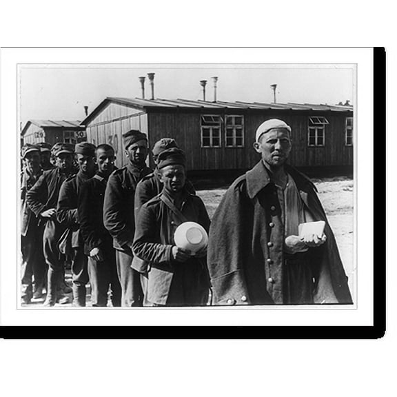 Historic Print, [WWI prisoners], 18" x 24"