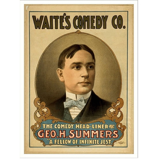 Historic Print, Waites Comedy Co. - 2, 16" x 20"