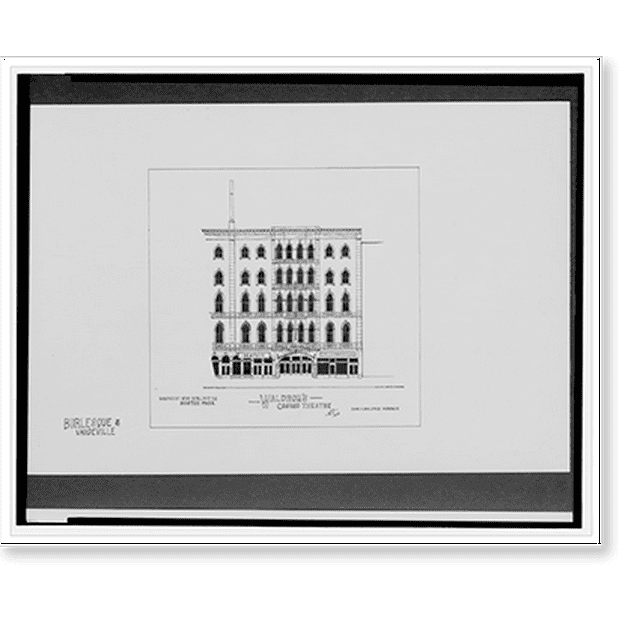 Historic Print, [Waldron's Casino Theatre, Hanover St. near Scollay Sq
