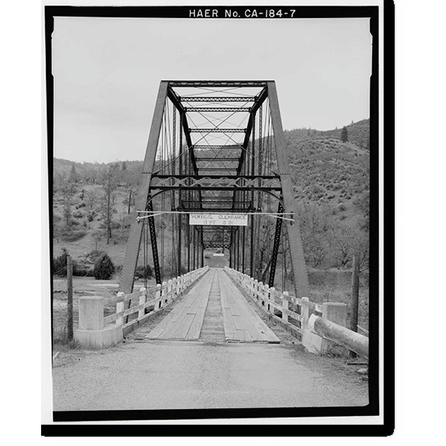 Historic Print, Walker Bridge, Spanning Klamath River in Klamath