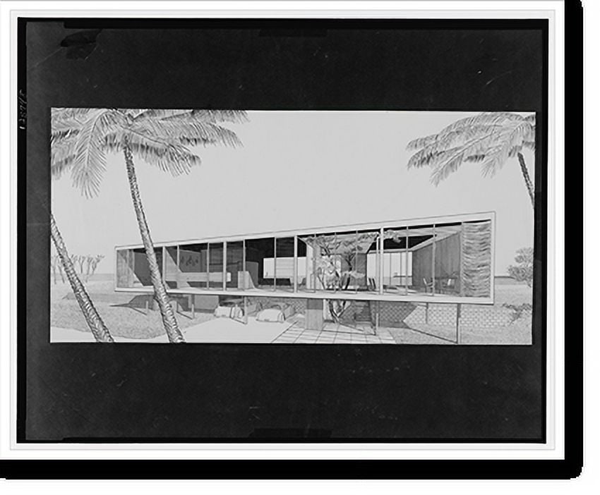 Historic Print, [Walker guest house, Sanibel Island, Florida. Front