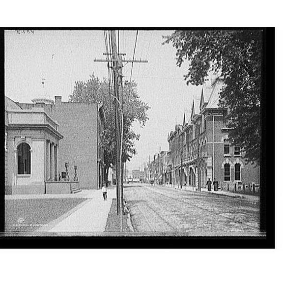 Historic Print, Wall St., Kingston, N.Y., 18" x 24"