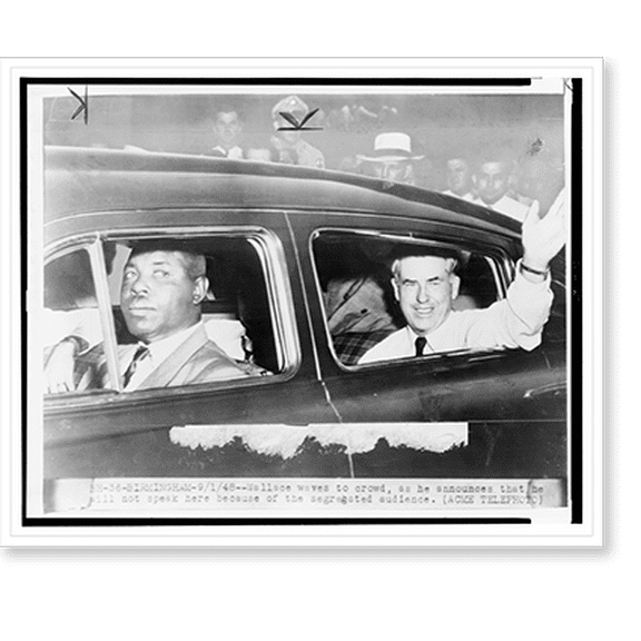 Historic Print, Wallace passes up Birmingham, 16" x 20"