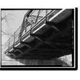 Historic Print, Walnut Street Railroad Bridge, Walnut Street over