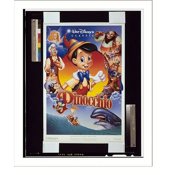 Historic Print, Walt Disney's classic Pinocchio"", 18" x 24"