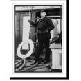 Historic Print, Walter Wellman, on deck of boat, 16" x 20"