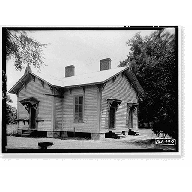 Historic Print, WaltonBruce House, State Highway 25, Dayton, Marengo
