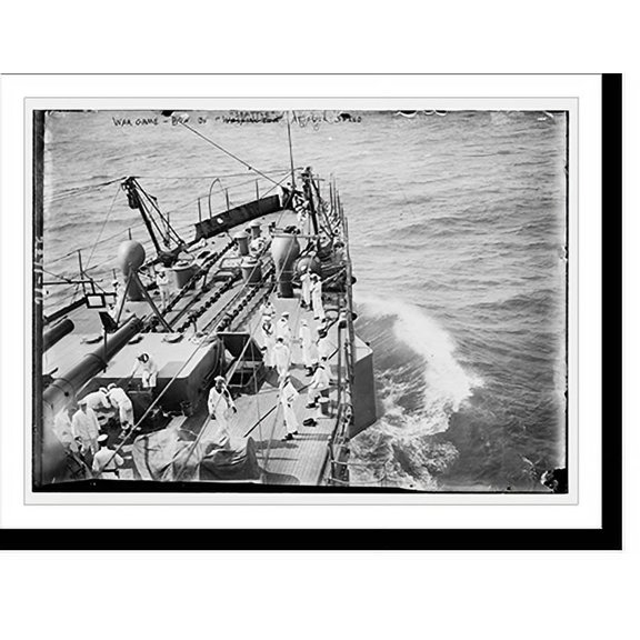 Historic Print, War game-Bow of SEATTLE, 16" x 20"