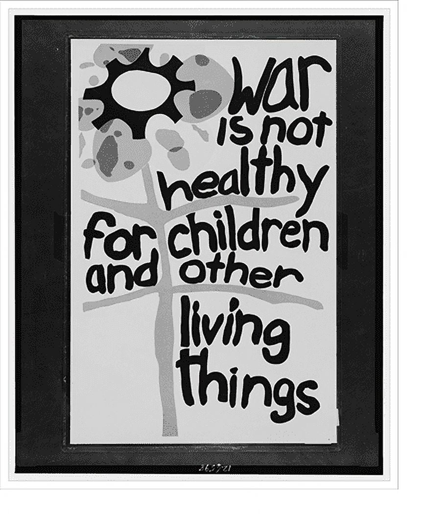 Historic Print, War is not healthy for children and other living things, 16" x 20" - Walmart.com