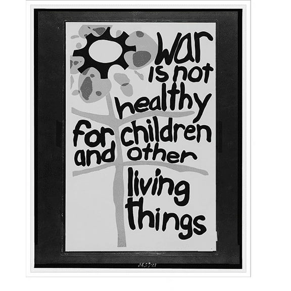 Historic Print, War is not healthy for children and other living things, 16" x 20"