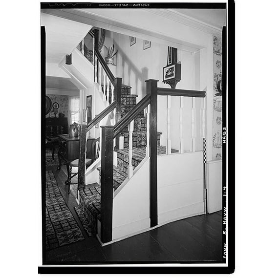 Historic Print, Ward-Heitmann House, 277 Elm Street, West Haven, New Haven County, CT - 4, 18" x 24"