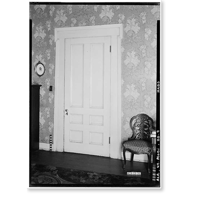 Historic Print, Waring House, 351 Government Street, Mobile, Mobile