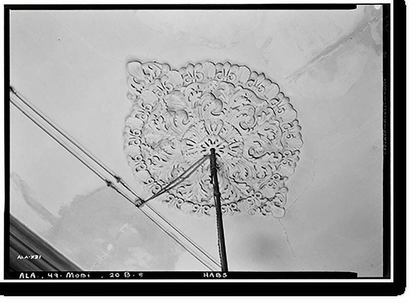 Historic Print, Waring House, Texas, 110 South Claiborne Street, Mobile