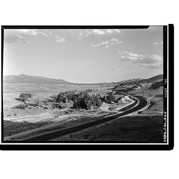 Historic Print, Warner Ranch, Ranch House, San Felipe Road (State Highway S2), Warner Springs vicinity, San Diego County, CA, 16" x 20"