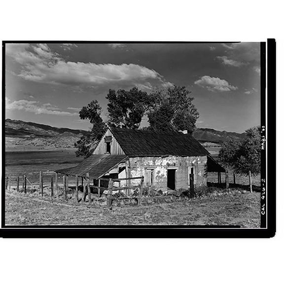 Historic Print, Warner Ranch, Ranch House, San Felipe Road (State Highway S2), Warner Springs vicinity, San Diego County, CA - 2, 18" x 24"