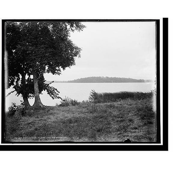 Historic Print, Waseca, Minn., Clear Lake and Maplewood, 18" x 24"