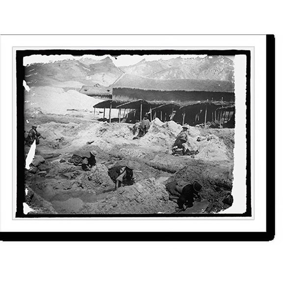 Historic Print, Washing copper ore at the mines in Corrocoro, Bolivia, 18" x 24"