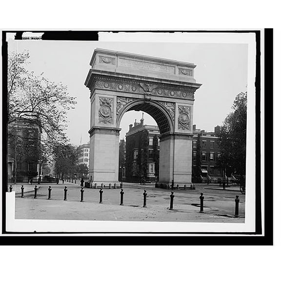 Historic Print, Washington Arch, Washington Square, New York, N.Y., 18" x 24"