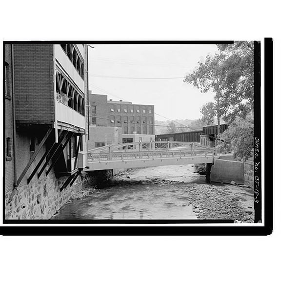 Historic Print, Washington Avenue Lenticular Truss Bridge, Spanning Mad River, Waterbury, New Haven County, CT - 3, 16" x 20"