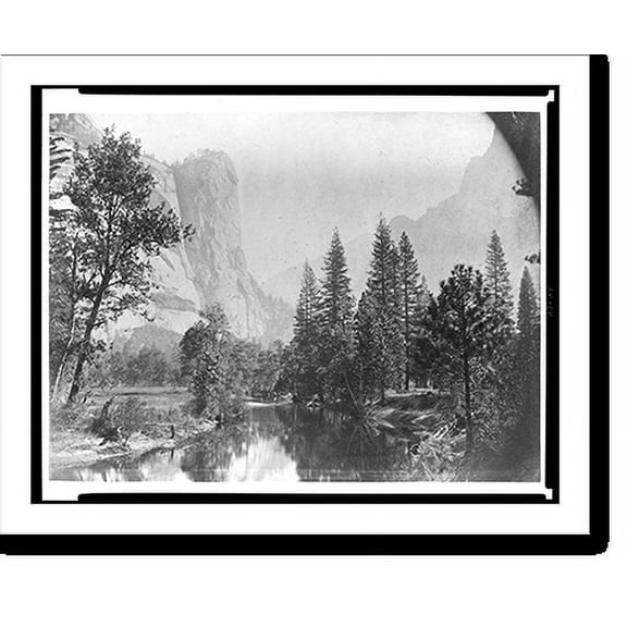 Historic Print, [Washington Column with stream in foreground, Yosemite National Park, Calif.], 18" x 24"