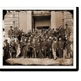 Historic Print, Washington District of Columbia. Group on steps of