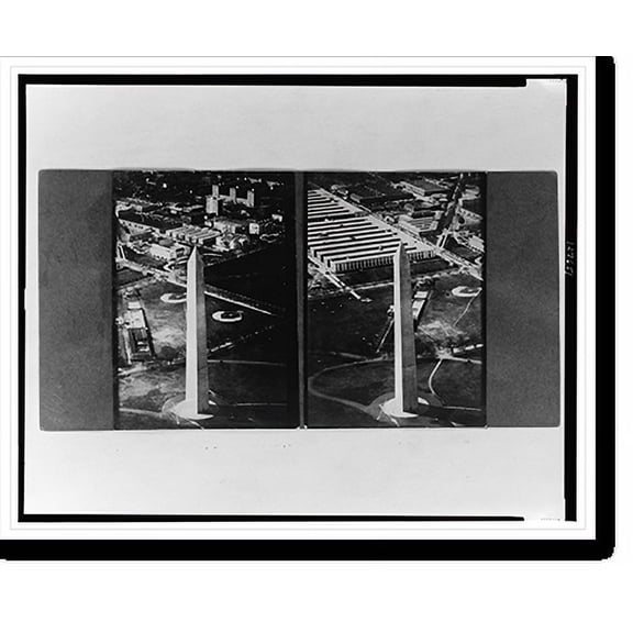 Historic Print, Washington Monument with OAS and D.A.R., 16" x 20"