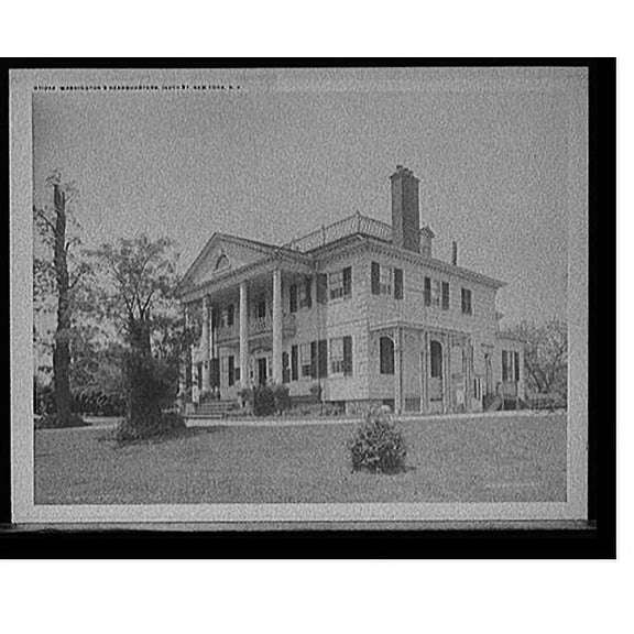 Historic Print, Washington's headquarters [i.e. Morris-Jumel mansion], 160th St., New York, N.Y., 16" x 20"