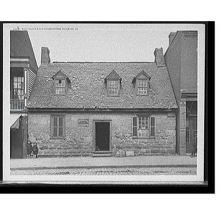 Historic Print, Washington's old headquarters, Richmond, Va., 18" x 24"