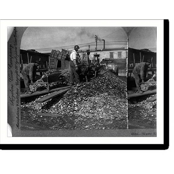 Historic Print, Waste shell piles, oyster house, Baltimore, Md., U.S.A., 16" x 20"