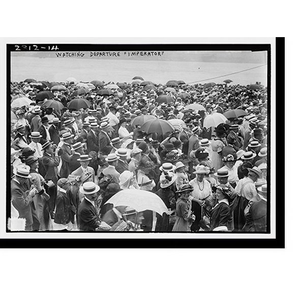 Historic Print, Watching departure - IMPERATOR, 16" x 20"