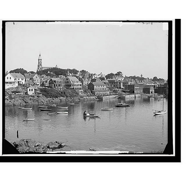 Historic Print, Water front, Marblehead, Mass. 2, 16" x 20"