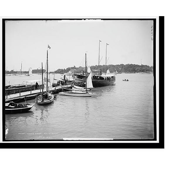 Historic Print, Water front, Put-in-Bay, O[hio] - 3, 16" x 20"