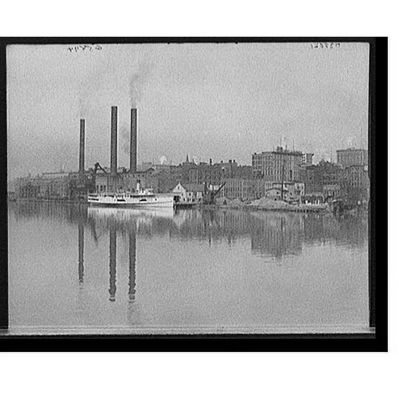 Historic Print, [Water front, Toledo, Ohio] - 5, 18" x 24"