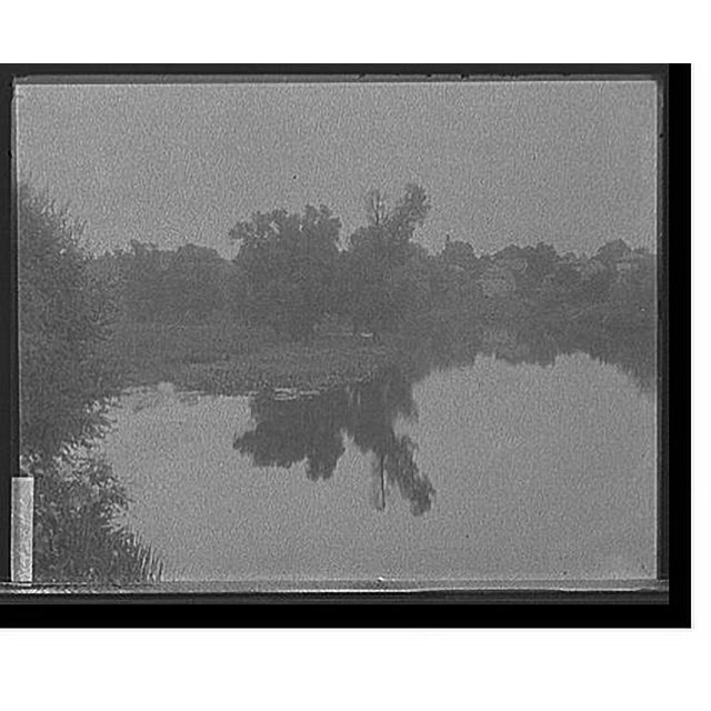 Historic Print, [Waterscape with dwellings at right, probably the Huron River at Ypsilanti, Mich