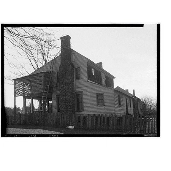 Historic Print, Watkins House, State Highway 30, Burnt Corn vicinity, Conecuh County, AL - 2, 18" x 24"