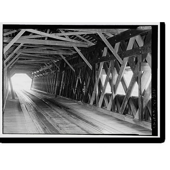 Historic Print, Watson Mill Bridge, Spanning South Fork Broad River, Watson Mill Road, Comer vicinity, Madison County, GA - 12, 16" x 20"