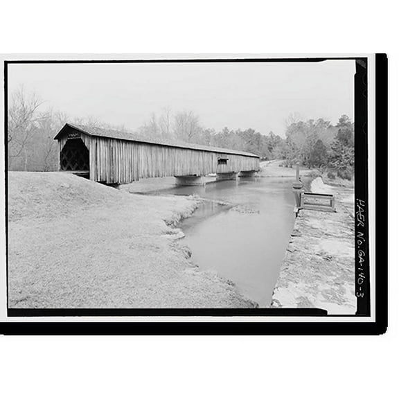 Historic Print, Watson Mill Bridge, Spanning South Fork Broad River, Watson Mill Road, Comer vicinity, Madison County, GA - 3, 16" x 20"