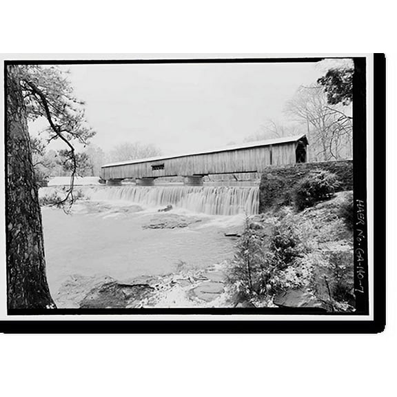 Historic Print, Watson Mill Bridge, Spanning South Fork Broad River, Watson Mill Road, Comer vicinity, Madison County, GA - 7, 16" x 20"