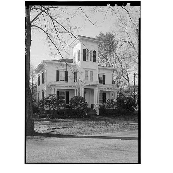 Historic Print, Waugh House, 249 Old South Road, Southport, Fairfield County, CT, 16" x 20"