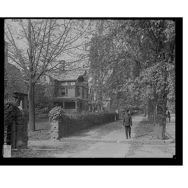 Historic Print, Wayne Ave., Germantown, Philadelphia, Pa., 16" x 20