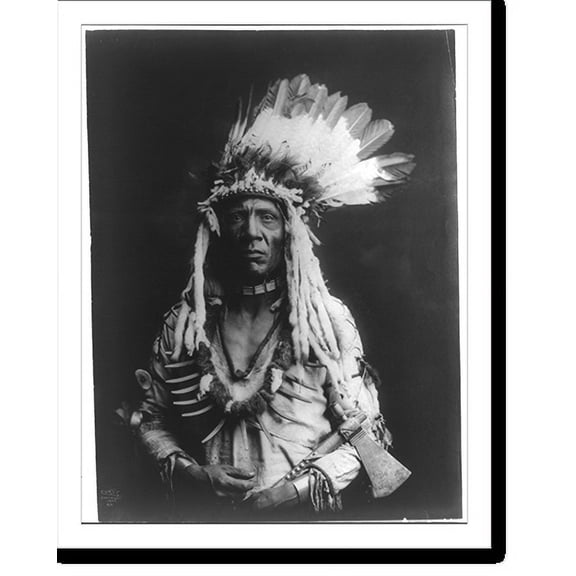 Historic Print, Weasel Tail. Piegan, 16" x 20"