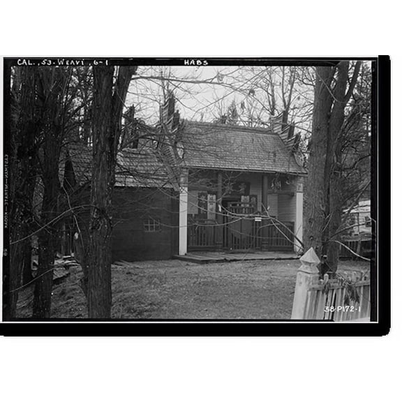 Historic Print, Weaverville Joss House, Oregon Street, Weaverville, Trinity County, CA, 18" x 24"