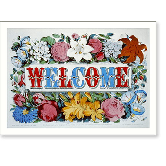 Historic Print, Welcome, 16" x 20"