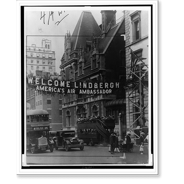 Historic Print, sign at 59th & 5th Ave. [New York City], 16" x